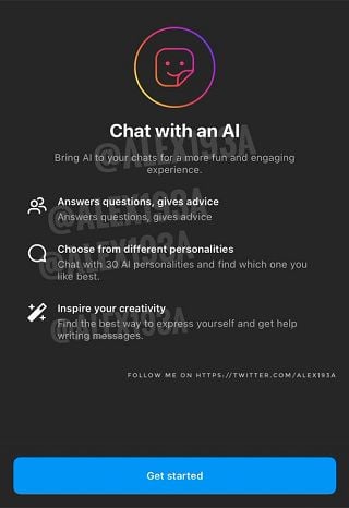 Instagram AI chatbot