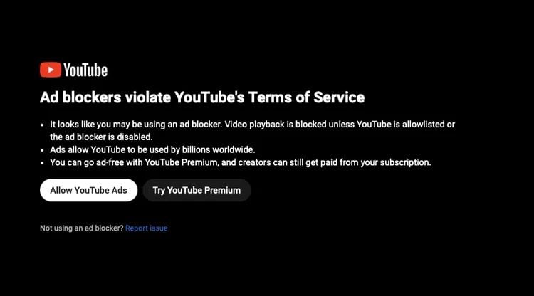YouTube ad blockers