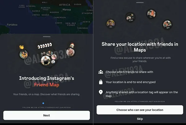 Instagram Friend Map