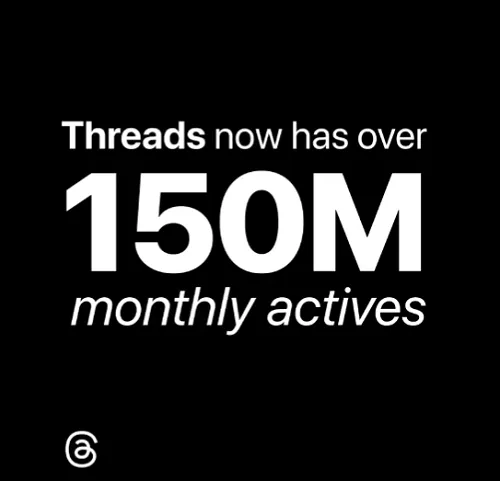 Threads 150 million users